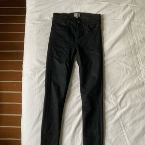 Agolde jet black skinny jeans
